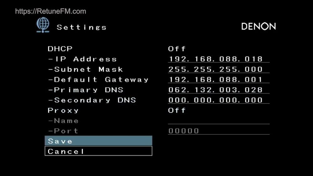 How to set the DNS on your receiver - Retune FM (video)