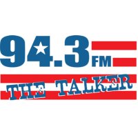 94.3 FM The Talker logo