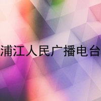 浦江人民广播电台 logo