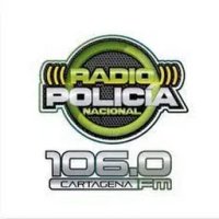 RADIO POLICÍA NACIONAL" "106.0 FM (CARTAGENA) logo