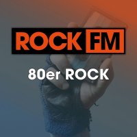 ROCK FM 80ER ROCK logo