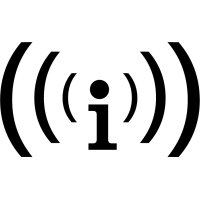 WRFU "Radio Free Urbana" 104.5FM logo