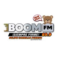 BOOM FM 89.9 (Felipe Carrillo Puerto) - 89.9 FM -XHCCBP-FM - Cadena Boom FM - Felipe Carrillo Puerto, Quintana Roo logo