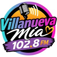villanueva mía 102.8 fm logo