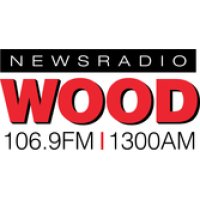 WOOD-AM WOOD-FM WOOD- Grand Rapids, MI, USA News-Talk AM 1300 FM 106.9 logo