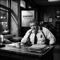 Gumshoe: Old-Time Radio Detectives | Stupid Potato logo